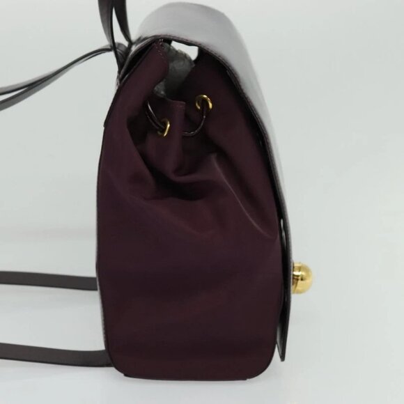 CELINE Backpack Leather Purple Gold - Picture 4 of 16